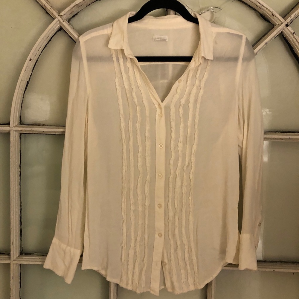 Ooperative SHEER BUTTON DOWN PLEATED